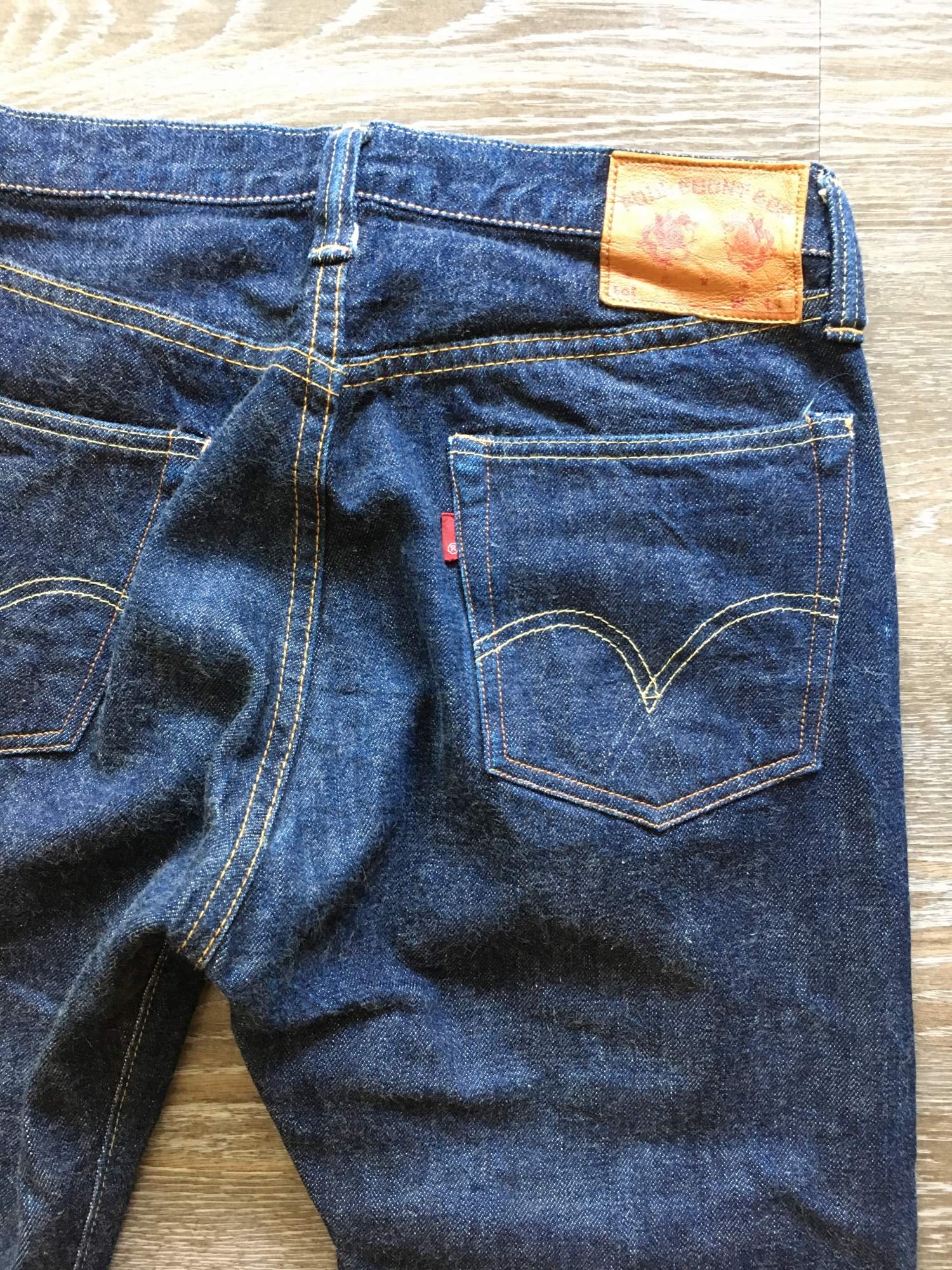 Levis Vintage Clothing LVC 1915 501 XX Selvedge Jeans Mens Sz 24 Destroyed  $395